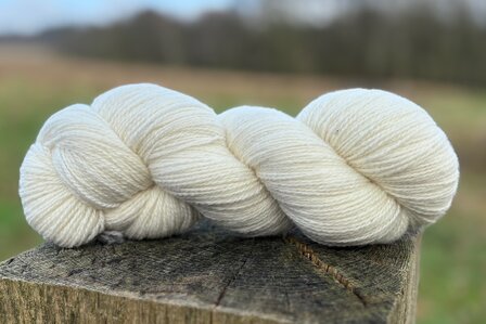 getwijnd breigaren LL 400 m - Europese Merino (wolwit)